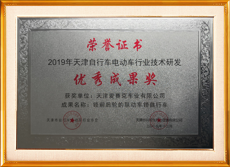 2019-企業(yè)優(yōu)秀成果獎(jiǎng)牌